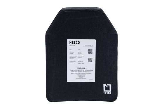 Hesco 400 Series 4403 Multi Curve SAPI Cut Ballistic Insert offers Level IV protection
